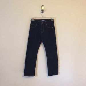 Dark, athletic fit kids’ jeans